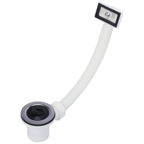 Sanivesk Afvoerplug Inclusief Overloop en Rubberen Plug (Buitendraad) 6/4