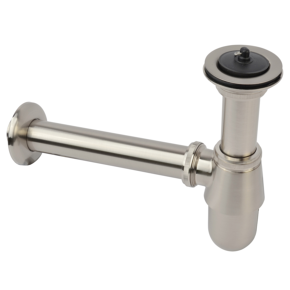 Sanivesk Bekersifon RVS-Look Inclusief Afvoerplug en Plugstop (Binnendraad x Buisdiameter) 5/4