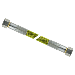 Sanivesk RVS Flexibele Gasslang, Wartel M24 x 1,5 125cm